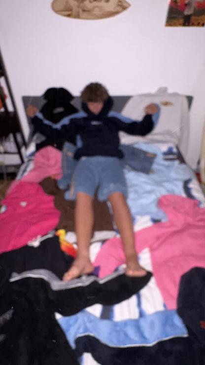 Blue Sherpa Hoodie