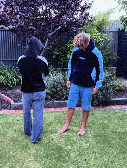 Blue Sherpa Hoodie