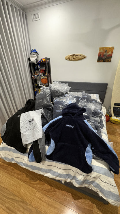 Blue Sherpa Hoodie